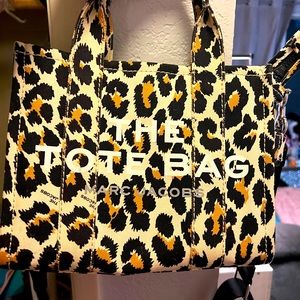 Marc Jacobs leopard mini tote bag